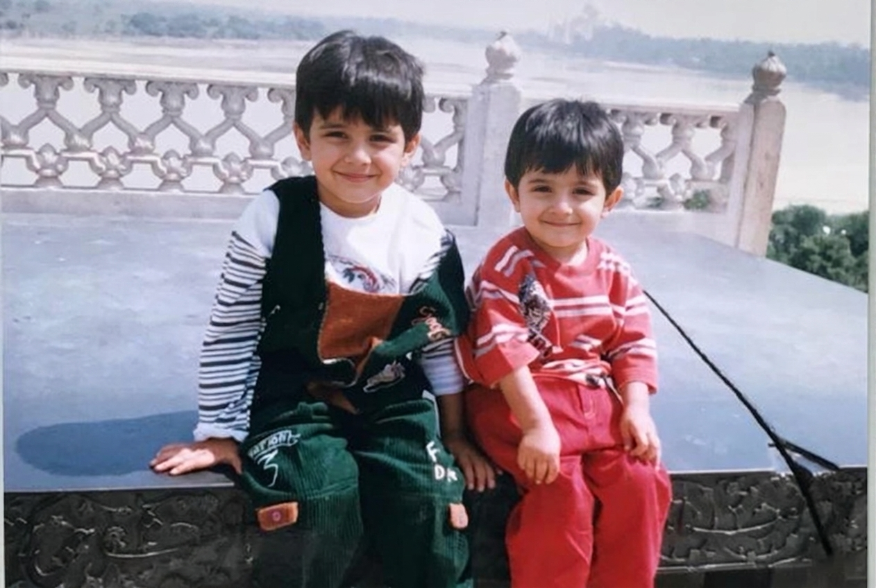 Issa and Mehfuz as children &mdash; Blueco Healthcare founders